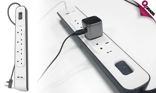 Belkin Power Strip with Outlet Surge Protection!